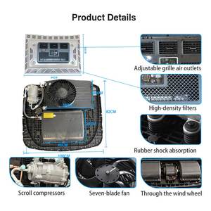 Điện 12V/24V Roof Top Xe Điện AC Cooler Xe Tải Điều Hòa Không Khí 12V Điều Hòa Không Khí Cho Van Xe Tải - Product Image 5