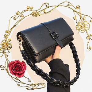 Bolsos de Mano de Lujo de Marca Famosa para Mujer, Bolsos Tote Portátiles con Cierre de Cremallera y Botones Decorativos - Product Image 3