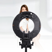 Anneau lumineux LED 10 ", avec batterie LI-ion, pour téléphone Portable, pince, lampe, Selfie