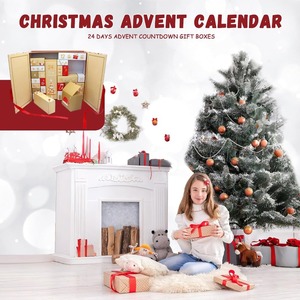 Countdown <b>Calendar</b> Box, Diy Arrival <b>Calendar</b> Storage Manager, Adult Diy Children's Gift Festival Decoration (Yellow) - Product Image 3