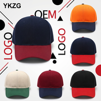 Groothandel OEM ODM Mode Kleurblok Baseballpet Aangepaste Borduurlogo Trendy Zonnehoed Casual Verstelbare Duckbill Pet Unisex
