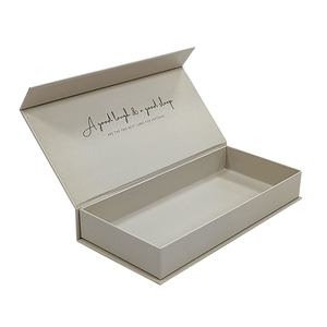 Personalized Full Rigid Cardboard <b>White</b> UV-Coated Matt Lamination Embossed Luxury Recycled Materials Magnetic Flip Gift <b>Box</b> - Product Image 2
