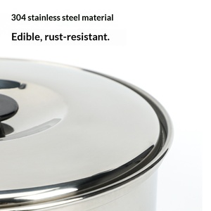 Manufacturer Wholesale Stainless Steel Non-Stick Portable Outdoor <b>Cookware</b> Camping Utensils 2-3 Person Three-piece <b>Set</b> Frying - Product Image 2