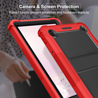 Coque de protection intégrale antichute en polycarbonate rigide avec béquille pour tablette TCL Tab 10 5G Active
