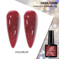 Lot de 24 vernis gel UV en gros avec paillettes et formes naturelles, non toxique, végétalien, écologique, longue tenue, idéal pour le DIY