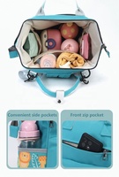 Sac à Dos de Maternité Multifonctionnel Pliable et Imperméable avec Nacelle Intégrée pour Poussette, Lit d'Appoint et Rangement de Couches pour Maman