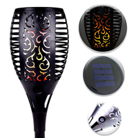 Mini Antorcha de Llama Parpadeante con 33 LED, Energía Solar, Resistente al Agua IP65, Resistente a los Rayos UV, Batería de Litio, ABS, para Jardín, Piscina, Fiestas