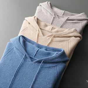 Мужская кашемировая толстовка с капюшоном - Product Image 4