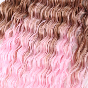 Vente en gros de cheveux longs frisés en eau profonde, tresses africaines au crochet 30 pouces, <span class=keywords><strong>expression</strong></span> de cheveux synthétiques bouclés pour tresse - Product Image 3
