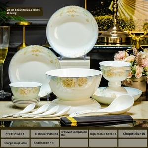 Service de vaisselle en céramique et porcelaine fine pour la maison, comprenant bols et assiettes, avec logo personnalisable, vente en gros, idéal pour cadeaux d'entreprise. - Product Image 6