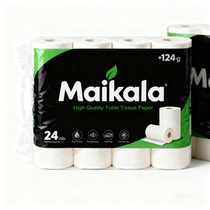 Papel Higiénico Premium Grueso, Rollo de Papel Higiénico de Pulpa de Madera Virgen - Product Image 1