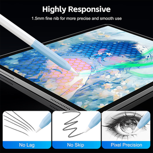 <span class=keywords><strong>Stylet</strong></span> Actif pour <span class=keywords><strong>iPad</strong></span>, Autonomie de 30 Heures, Prise en Charge de l'Inclinaison, Indicateur LED, Attraction Magnétique, Rejet de la Paume, Compatible 2018-2026 - Product Image 4