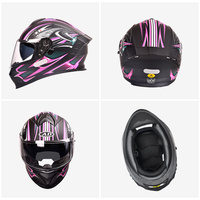 Conception de double visière de haute qualité approuvée par le DOT nouveaux casques de visière de sécurité PC & EPS ABS Crash pour motos de motocross