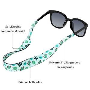Sangle porte-lunettes de soleil en néoprène Sangles de lunettes de soleil personnalisées imprimées sur mesure de haute qualité Sangles de lunettes flottantes en néoprène - Product Image 2