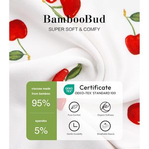 Coleteros para el Cabello BambooBud para Niñas, 3 Piezas de Rayón con Estampado Floral, Accesorios para Niñas Pequeñas - Product Image 3