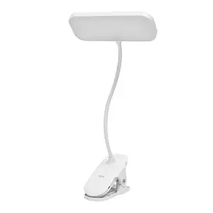 Lampe de bureau pliante multifonctionnelle avec clip de protection des yeux Lampe de bureau pour étudiant Chargement et branchement Lampe de dortoir avec support