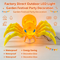 Lampe LED araignée d'Halloween, étanche IP65, lampe décorative d'extérieur, décoration de jardin, de cour, de terrasse, de fête, de vacances