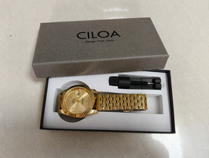 Caja de Regalo para Reloj CILOA Gris con Logotipo Grabado de París, Estuche Rectangular Individual para Exhibición y Almacenamiento de Relojes, Paquete de Lujo para Relojes - Product Image 2