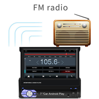Autoradio Carplay 1 Din Android 11 avec écran rétractable de 7 pouces, lecteur multimédia vidéo pour Nissan, Toyota, Lada, Kia, Suzuki, audio de voiture