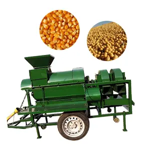 Factory wholesale cacao grain bean corn sheller machine in henan thresher mounted on tractor monitor