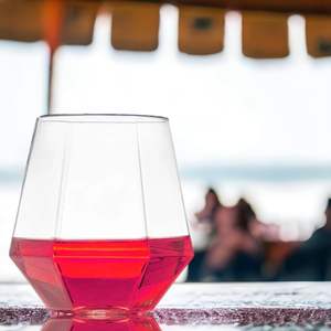 Offres Spéciales 12OZ <span class=keywords><strong>incassable</strong></span> en plastique <span class=keywords><strong>verre</strong></span> <span class=keywords><strong>incassable</strong></span> <span class=keywords><strong>sans</strong></span> <span class=keywords><strong>pied</strong></span> en forme de diamant 400ml pour Groggery Hotel Bar fête de mariage - Product Image 2