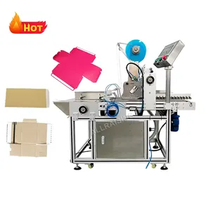Semi automatic envelop double sided adhesive tape pasting machine tear tape application applicator machine for carton paper bag
