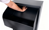 Boîte aux lettres extérieure étanche antivol en acier inoxydable thermolaqué sur pied pour bureau de poste, appartement et livraison express