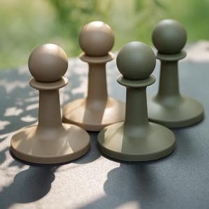 Capuchon de protection contre la foudre pour poteau de tente, couvercle de sécurité isolé en plastique, rouge, bleu, Orange, 70x50x6mm, léger, pour Camping en plein air - Product Image 2