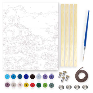 ชุดภาพ<span class=keywords><strong>วาด</strong></span>ระบายสีตามตัวเลข ลายเมืองริมทะเล งานศิลปะตกแต่งบ้าน แบบกำหนดเองได้ ภาพพิมพ์ลายอนิเมะ ใช้สีอะคริลิก - Product Image 2