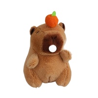 Porte-clés en peluche Capybara souffleur de bulles avec son, décoration de voiture, pendentif mignon unisexe, rembourrage en coton PP, à partir de 14 ans