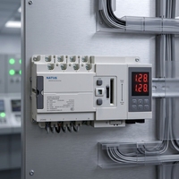 Commutateur de transfert automatique double alimentation NATUS NTDT85-250B-III 3P/4P AC230V 250A 8kV pour systèmes de secours (réseau électrique et générateur)