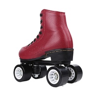 Chaussures de patinage de location de patinoire à roulettes professionnelles PU vamp chaussures de patins à roulettes en PU à rebond élevé