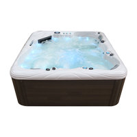 EASESPAS Bain à remous en acrylique Aristech avec jets de massage à air Baignoire à remous pour 5 personnes