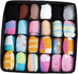 Có Thể Gập Lại 4 Bộ Không Dệt + Tông Tủ Quần Áo Ngăn Kéo Đồ Lót Vớ Áo Ngực Lưu Trữ Hộp - Product Image 2