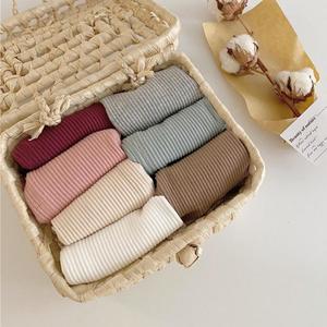 Leggings de Algodón para Bebés Niñas Otoño, Leggings Acanalados para Bebés Niños, Pantalones a Rayas para Niños, Pantalones Casuales para Niños - Product Image 3