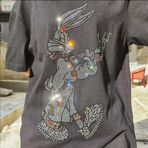 เสื้อฮู้ดกระต่ายถ่ายเทความร้อนพลอยเทียมออกแบบได้เอง