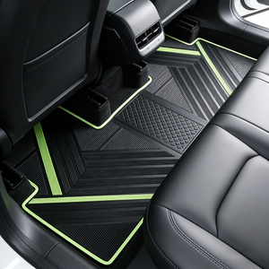 Nouvelle tendance, tapis de sol de voiture en latex personnalisé avec logo, résistant aux taches, protection toute saison, pour Tesla Model <span class=keywords><strong>3</strong></span>, utilisation spéciale - Product Image 6