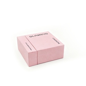 Custom Luxury Pink Sliding Drawer Paper Cardboard <b>Box</b> with Logo Printed Rigid <b>Gift</b> <b>Box</b> for Jewelry <b>Earrings</b> Necklace Packaging - Product Image 1