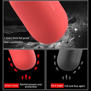 Housse en silicone pour écouteurs sans fil anti-rayures <span class=keywords><strong>Haylou</strong></span> pour <span class=keywords><strong>Haylou</strong></span> <span class=keywords><strong>GT1</strong></span> <span class=keywords><strong>PRO</strong></span> TWS sacs de boîte de charge avec crochet - Product Image 4