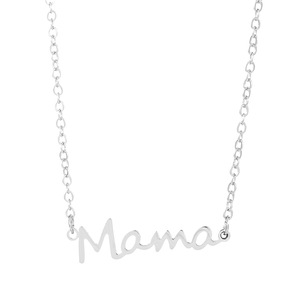 Collana Personalizzata 'Mama' in Acciaio Inossidabile Placcato Oro 14K, Regalo per Futura <span class=keywords><strong>Mamma</strong></span> e <span class=keywords><strong>Festa</strong></span> <span class=keywords><strong>della</strong></span> <span class=keywords><strong>Mamma</strong></span> - Product Image 6
