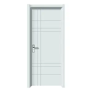 Hot Selling House Use Modern Slab Bedroom Doors Internal Door Wooden Waterproof Interior Painting Door For Houses