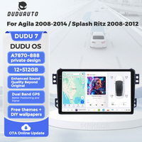 DUDUAUTO pour Opel Agila Suzuki Splash Ritz 08-2012, système multimédia Android modifié pour voiture, navigation Bluetooth, Car-play, écran de recul