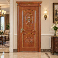 Porte en bois massif sculptée à la main, finition moderne, de haute qualité, pour l'intérieur, étanche, garantie 5 ans, pour villa