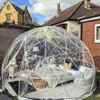 Dôme de jardin transparent de 12 pieds, maison géodésique transparente, tentes de glamping