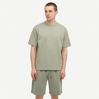 Shorts de sport pour hommes en coton pur 320g, cinq poches, coupe ample, taille mi-haute, couleur unie, vente en gros, motifs et logo personnalisés.