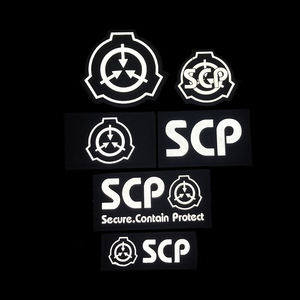 Reflective Hook and Loop <strong>SCP</strong> Foundation Logo Hook and Loop Badge Embroidery <strong>SCP</strong> Tactical Backpack Badge - Product Image 2