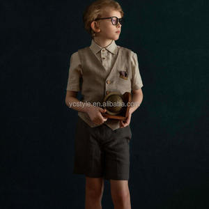 Baby <strong>Boys</strong> Outfits Sets (Vest+ Short ) ,Gentleman <strong>Clothes</strong> For Kids Button Down Children's Clothing - Product Image 6