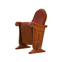 Chaise d'auditorium en tissu LEADCOM LS-625B pour théâtre traditionnel, église, spectacles et usage commercial