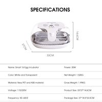 WONEGG – incubateur d'œufs de poule automatique commercial 16, à vendre