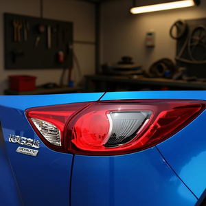 Calavera Mazda CX-5 2013-2017 Couvercle de feu arrière côté droit type USA en plastique chromé poli, design contemporain, abat-jour de lampe - Product Image 2